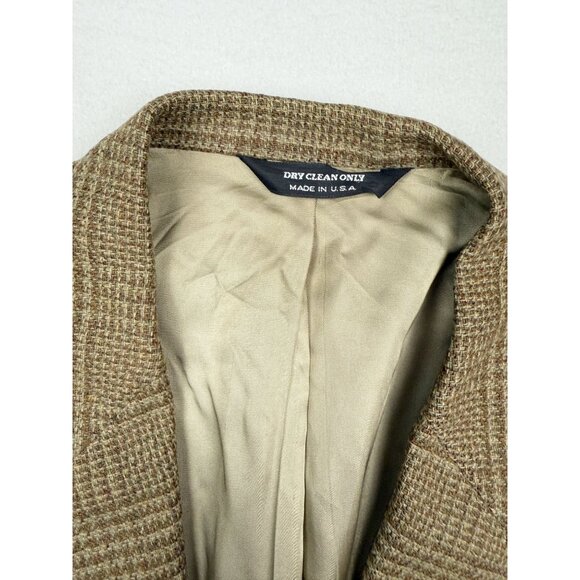 JOHN ALEXANDER Hartmarx Wool Tweed Mens Blazer Size 43 REG Mens *DEFECT - Picture 4 of 13